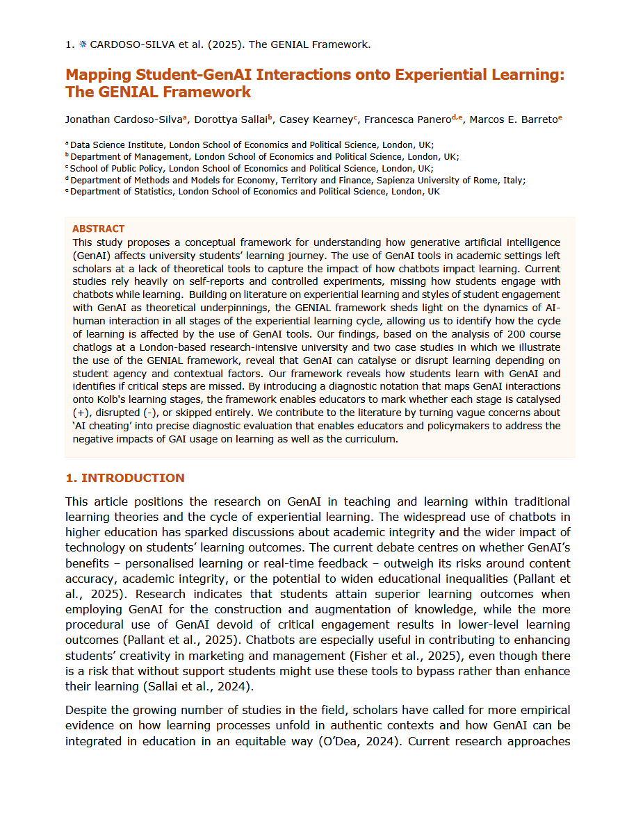 GENIAL Framework paper