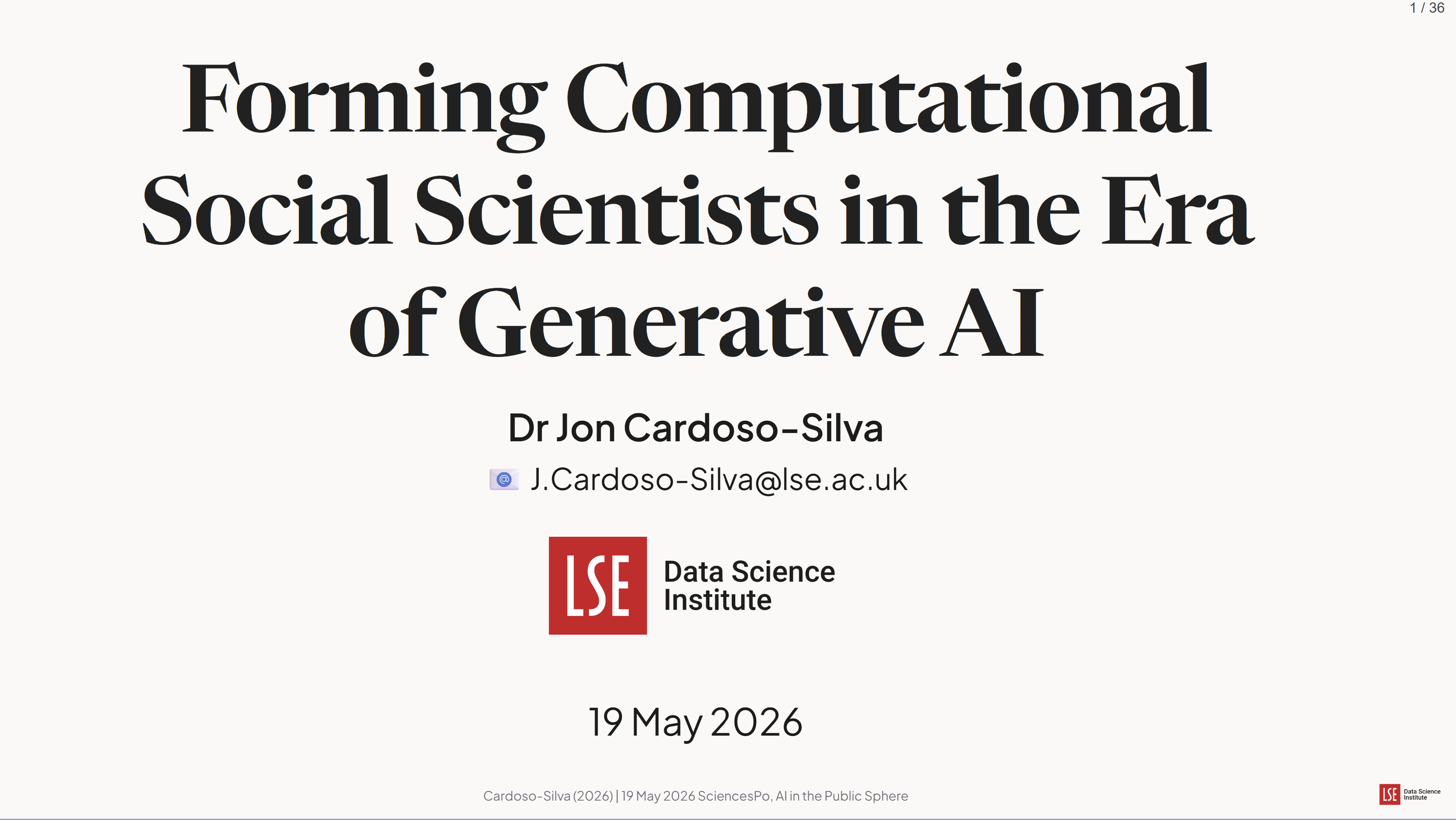 SciencesPo Paris talk slides